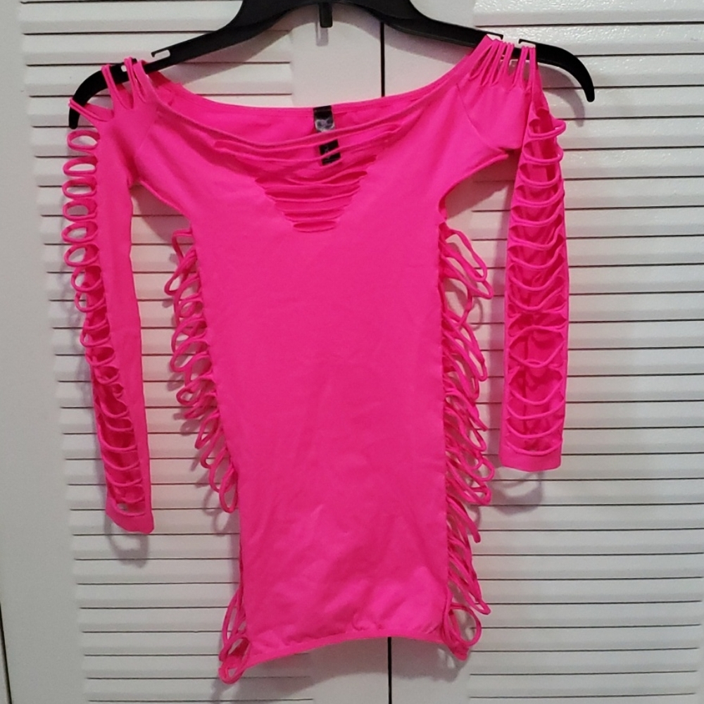 Hot Pink Yandy Lap Dance One Size Fits Most Dress